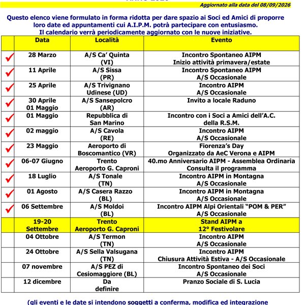 Calendario 2026